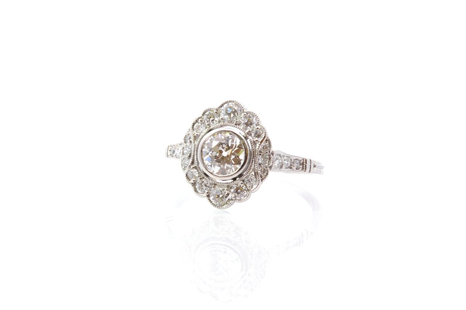 Bague art déco diamant 0,54 ct