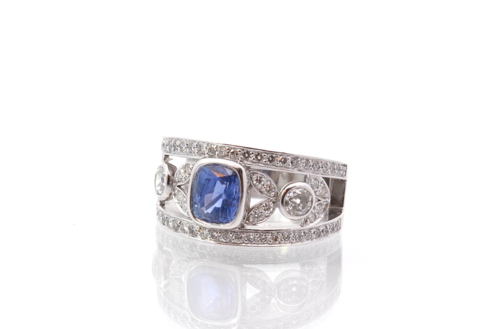 Bague bandeau saphir 1 cts