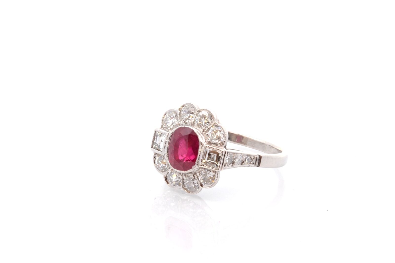 Bague rubi 1,37 cts