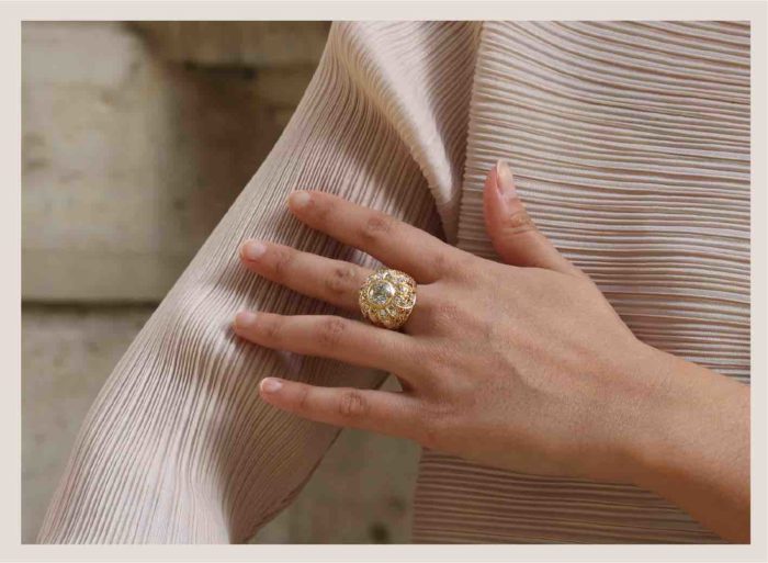 bague or 18k ancienne